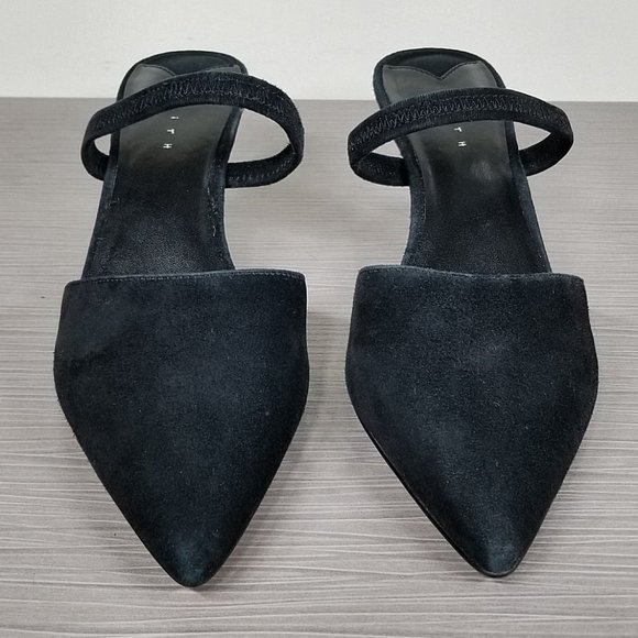 Leith Nikki Convertible Pump, Black Suede, Womens Size 8 M - Picture 2 of 11